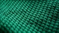 Close Up Of A Green Knitted Fabric