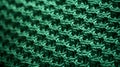 Close Up Of A Green Knitted Fabric