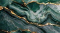 A close up of a green marble surface with gold veins. AIG51A Royalty Free Stock Photo