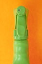 Close Up of Green Spray Nozzle