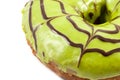 Close up green tea donut Royalty Free Stock Photo