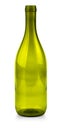 Close up of  a green wine bottle on white background with clipping path Royalty Free Stock Photo