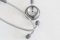 Close up of grey stethoscope