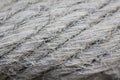 Close up of grey twisted rope texture