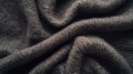 close up of grey woolen fabric texture. background and texture Royalty Free Stock Photo