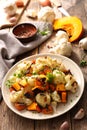 Grilled cauliflower and potimarron Royalty Free Stock Photo