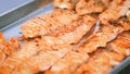 close up.grilled red fish fillet.healthy nutrition concept