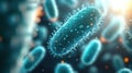 A close up of a group of bacteria, AI Royalty Free Stock Photo