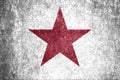 Close-up of the grunge California state flag. Dirty California state flag on a metal surface Royalty Free Stock Photo