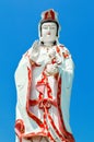 Guan yin sculpture stand in Saman temple, Thailand