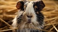 a close up of a guinea pig Royalty Free Stock Photo