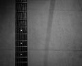 Close up of guitar and fret board Royalty Free Stock Photo