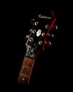 Close up of a guitar headstock Royalty Free Stock Photo