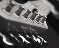 Close up of guitar machine head Royalty Free Stock Photo