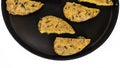 Close UP Gujarati Snacks Muthia On Nonstick Pan Royalty Free Stock Photo