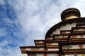 Close up of Gyantse Kumbum chorten Royalty Free Stock Photo