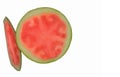 Close up of half cut fresh water melon fruit Royalty Free Stock Photo