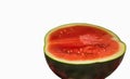 Close up of half cut fresh water melon fruit Royalty Free Stock Photo