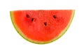 Close up half cut of red watermelon isolated Royalty Free Stock Photo