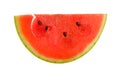 Close up half cut of red watermelon isolated Royalty Free Stock Photo