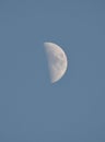 Half Moon in Daytime Sky Royalty Free Stock Photo