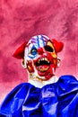 Close up Halloween party horror clown. Royalty Free Stock Photo