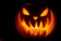Halloween pumpkin ghost lantern Royalty Free Stock Photo