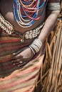 Close up of the hand of Arbore woman