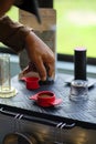 Close-up of hand Barista