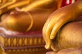 Close up hand of Buddha statue Royalty Free Stock Photo