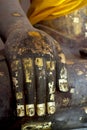 Close Up Of Hand Buddha Statue Royalty Free Stock Photo