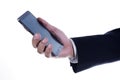Close up hand of Business man using mobile smart phone Royalty Free Stock Photo