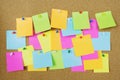 Close up hand people business man post it notes Royalty Free Stock Photo