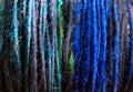 Close-up of hand-spun merino wool yarn (combed top), woollen spun, on the bobbin