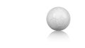 Handball ball on a reflecting white floor Royalty Free Stock Photo