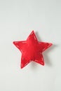 Handmade christmas star on white background Royalty Free Stock Photo