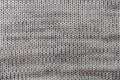 Close up of handmade knitted wool sweater/wool texture background with shades of grey Royalty Free Stock Photo