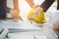 Close up hands of businessman from consultancy.