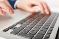 Businessman working at computer Royalty Free Stock Photo