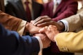 Close-up of hands intertwining or holding each other