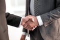 close up. handshake business partners Royalty Free Stock Photo