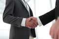 Close up. handshake business partners Royalty Free Stock Photo