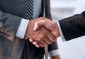 Close up. handshake business partners Royalty Free Stock Photo