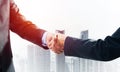 Close-up of the handshake of businessmen.