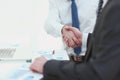 Close up. handshake of financial partners.concept of partnership Royalty Free Stock Photo