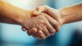 Close-Up of a Handshake Royalty Free Stock Photo