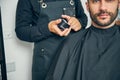 Close up of handsome man looking at camera Royalty Free Stock Photo