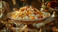 Traditional Indian Biryani Dish Served at a Festive Occasion