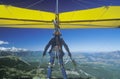 Close-up of Hang Glider taking off of cliff Royalty Free Stock Photo