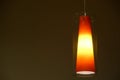 Close up hanging ceiling lamp with light bulb decoration luxury style